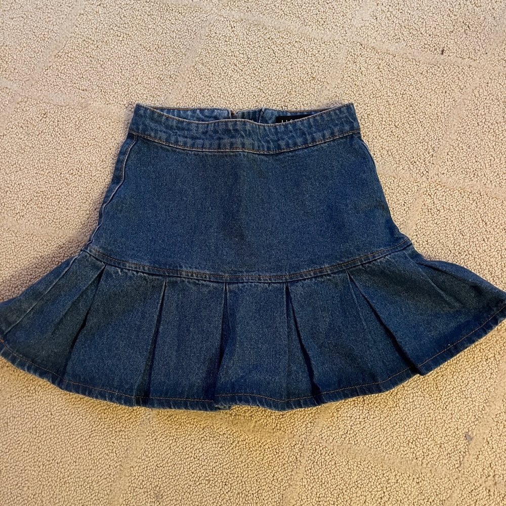 Lioness Frill Denim Skirt